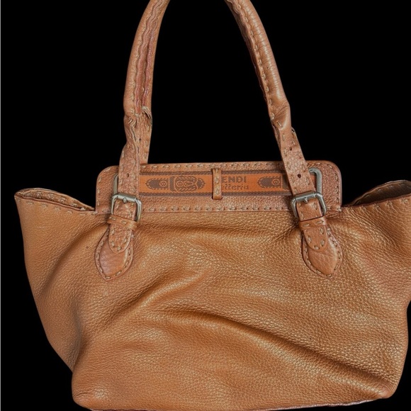 Authentic Copper Fendi Villa Borghese Selleria Bag - Picture 2 of 11